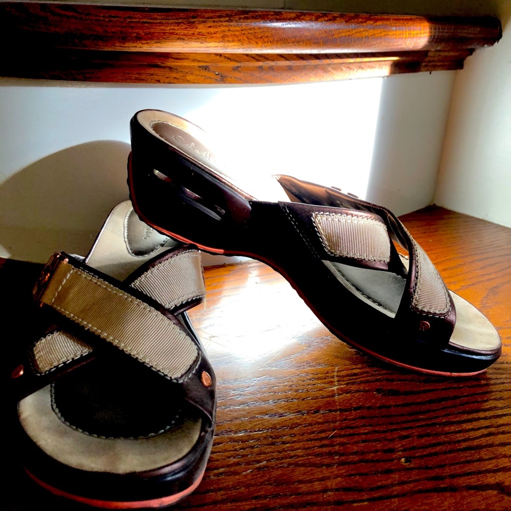 Cole Haan sandals, Nike Air soles